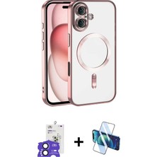 BUTİMAR'S iPhone 17 Nova Işık Özel Seri - Siyah 3D Antistatik Seramik Nano Ekran Koruyucu + Siyah Bilvis Titan Kamera Lens