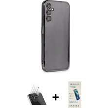 BUTİMAR'S Galaxy A14 4g Vadi Minimal - Şeffaf Pasifik Cam Ekran Koruyucu + Şeffaf Kamera Lens Koruma Cam