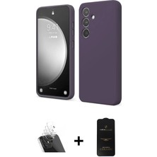 BUTİMAR'S Galaxy A14 4g Kozmos Yansıma Özel Seri - Siyah 6d Antistatik Mat Seramik Hayalet Nano Ekran Koruyucu + Şeffaf Kamera Lens Koruma Cam