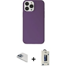 BUTİMAR'S iPhone 13 Pro Max Kutup Doku Koleksiyonu - Siyah Bilvis Hayalet Cam Ekran Koruyucu + Sierra Blue Pers Alüminyum Kamera Lens