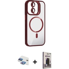 BUTİMAR'S iPhone 11 Yadigar Asil Koleksiyonu - Siyah Bilvis Hayalet Cam Ekran Koruyucu + Gökkuşağı Pers Alüminyum Kamera Lens