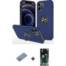 BUTİMAR'S iPhone 12 Pro Max Odak Form Prime - Siyah 360 Mat Full Body Arka Koruyucu + Gümüş Shine Kamera Lens Koruma Cam