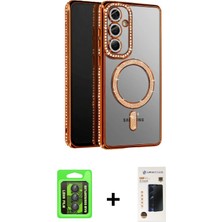 BUTİMAR'S Galaxy S26 Plus Siluet Işık Serisi - Siyah 3D Antistatik Hayalet Cam Ekran Koruyucu + Siyah Raze Metal Kamera Lens