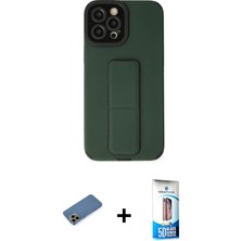 BUTİMAR'S iPhone 12 Pro Max Çekirdek Yansıma - Siyah 5d Eko Cam Ekran Koruyucu + Gold Shine Kamera Lens Koruma Cam