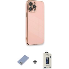 BUTİMAR'S iPhone 13 Pro Max Yankı Serisi - Siyah Bilvis Hayalet Cam Ekran Koruyucu + Koyu Yeşil Metal Kamera Lens Koruma Cam