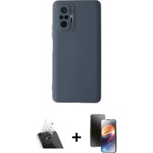 BUTİMAR'S Redmi Note 10 Pro Ahenk Serisi - Siyah 3D Antistatik Mat Seramik Nano Ekran Koruyucu + Şeffaf Kamera Lens Koruma Cam