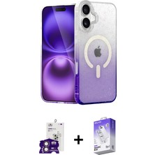 BUTİMAR'S iPhone 16 Eksen Minimal Özel Seri - Siyah Bilvis 5in1 3D Magic Cam Ekran Koruyucu + Pembe Bilvis Titan Kamera Lens