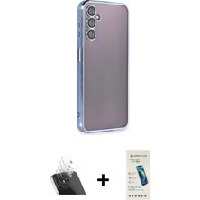 BUTİMAR'S Galaxy A14 4g Vadi Minimal - Şeffaf Pasifik Cam Ekran Koruyucu + Şeffaf Kamera Lens Koruma Cam