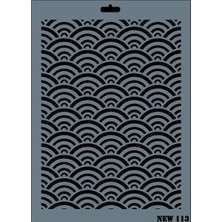 Rich New Seri N-113 Stencil 35X25 cm
