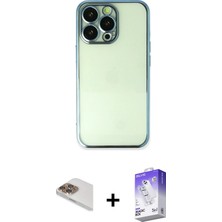 BUTİMAR'S iPhone 13 Pro Max Vadi Minimal - Siyah Bilvis 5in1 3D Magic Cam Ekran Koruyucu + Gold Pers Alüminyum Kamera Lens