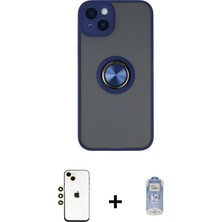 BUTİMAR'S iPhone 14 Yörünge Çizgi - Siyah Joko Magic 5d Cam + Gold Shine Kamera Lens