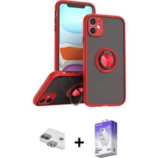 BUTİMAR'S iPhone 11 Yörünge Çizgi - Siyah Bilvis 5in1 3D Magic Cam Ekran Koruyucu + Yeşil Pers Alüminyum Kamera Lens