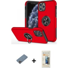 BUTİMAR'S iPhone 11 Pro Max Odak Form Prime - Siyah 6d Mat Seramik Hayalet Nano Ekran Koruyucu + Gökkuşağı Shine Kamera Lens Koruma Cam