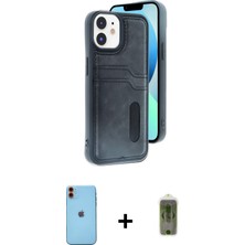 BUTİMAR'S iPhone 11 Yörünge Işık Serisi - Siyah Joko Magic 5d Hayalet Cam + Turuncu Neon Fosforlu Kamera Lens