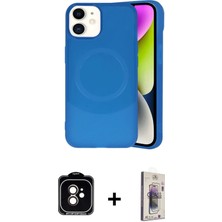 BUTİMAR'S iPhone 11 Ufuk Serisi - Siyah Bilvis 3D Cam Ekran Koruyucu + Turuncu Pvd Metal Kamera Lens