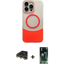 BUTİMAR'S iPhone 14 Pro Max Kozmos Form Özel Seri - Siyah 360 Mat Full Body Arka Koruyucu + Gold Raze Metal Kamera Lens