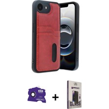 BUTİMAR'S iPhone 16E Yörünge Işık Serisi - Siyah Bilvis Hayalet Cam Ekran Koruyucu + Siyah Bilvis Titan Kamera Lens