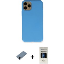 BUTİMAR'S iPhone 11 Pro Ahenk Serisi - Siyah 5d Hayalet Cam Ekran Koruyucu + Gümüş Shine Kamera Lens Koruma Cam