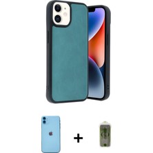 BUTİMAR'S iPhone 11 Kıvılcım Işık Serisi - Siyah Joko Magic 5d Hayalet Cam + Mavi Neon Fosforlu Kamera Lens