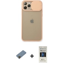 BUTİMAR'S iPhone 11 Pro Vadi Çizgi - Siyah 5d Hayalet Cam Ekran Koruyucu + Gold Shine Kamera Lens Koruma Cam