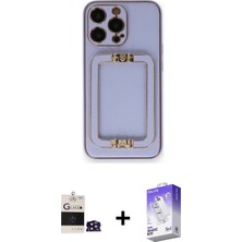 BUTİMAR'S iPhone 14 Pro Max Kozmos Minimal Prime - Siyah Bilvis 5in1 3D Magic Cam Ekran Koruyucu + Derin Mor Bilvis Titan Kamera Lens