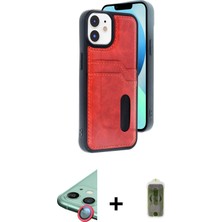 BUTİMAR'S iPhone 11 Yörünge Işık Serisi - Siyah Joko Magic 5d Hayalet Cam + Kırmızı Raze Metal Kamera Lens