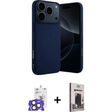 BUTİMAR'S iPhone 17 Pro Max Ahenk Serisi - Siyah Bilvis Hayalet Cam Ekran Koruyucu + Natural Grey Bilvis Titan Kamera Lens