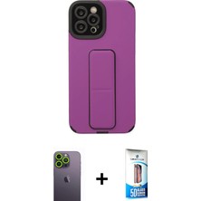 BUTİMAR'S iPhone 12 Pro Max Çekirdek Yansıma - Siyah 5d Eko Cam Ekran Koruyucu + Yeşil Neon Fosforlu Kamera Lens