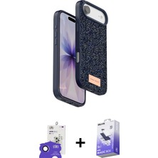 BUTİMAR'S iPhone 17 Air Vadi Klasik Serisi - Siyah Bilvis 5in1 5d Magic Hayalet Cam Ekran Koruyucu + Siyah Bilvis Titan Kamera Lens