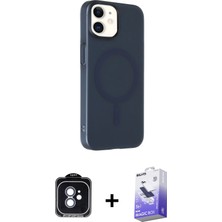 BUTİMAR'S iPhone 11 Çekirdek Modern Prime - Siyah Bilvis 5in1 5d Magic Hayalet Cam Ekran Koruyucu + Mavi Pvd Metal Kamera Lens