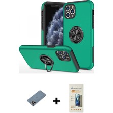 BUTİMAR'S iPhone 11 Pro Max Odak Form Prime - Siyah 6d Mat Seramik Hayalet Nano Ekran Koruyucu + Gökkuşağı Shine Kamera Lens Koruma Cam