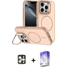 BUTİMAR'S iPhone 16 Pro Max Çekirdek Klasik - Siyah Bilvis 5in1 3D Magic Cam Ekran Koruyucu + Gold Pvd Metal Kamera Lens