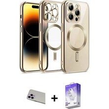 BUTİMAR'S iPhone 13 Pro Max Nova Işık Özel Seri - Siyah Bilvis 5in1 3D Magic Cam Ekran Koruyucu + Mor Rainbow Kamera Lens Koruma Cam