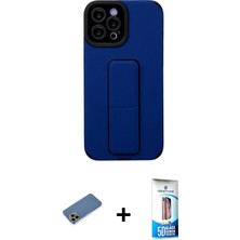 BUTİMAR'S iPhone 12 Pro Max Çekirdek Yansıma - Siyah 5d Eko Cam Ekran Koruyucu + Gold Shine Kamera Lens Koruma Cam