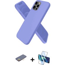 BUTİMAR'S iPhone 12 Pro Kozmos Yansıma Özel Seri - Siyah 3D Antistatik Seramik Nano Ekran Koruyucu + Sarı Renkli Kamera Lens Koruma Cam