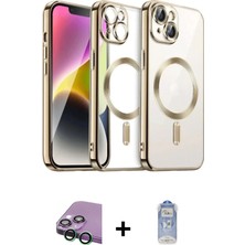 BUTİMAR'S iPhone 15 Nova Işık Özel Seri - Siyah Joko Magic 5d Cam + Yeşil Raze Metal Kamera Lens