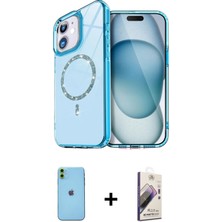 BUTİMAR'S iPhone 11 Kıvılcım Form Prime - Siyah Bilvis 3D Mat Cam Ekran Koruyucu + Yeşil Neon Fosforlu Kamera Lens