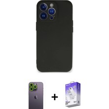 BUTİMAR'S iPhone 13 Pro Max Kozmos Yansıma Özel Seri - Siyah Bilvis 5in1 3D Magic Cam Ekran Koruyucu + Yeşil Neon Fosforlu Kamera Lens