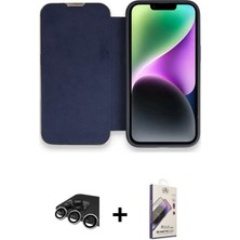 BUTİMAR'S iPhone 13 Pro Max Siluet Minimal Serisi - Siyah Bilvis 3D Mat Cam Ekran Koruyucu + Gümüş Raze Metal Kamera Lens