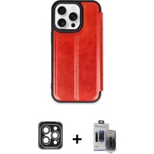 BUTİMAR'S iPhone 15 Pro Max Zirve Yansıma Serisi - Siyah Vanessa Magic Hayalet Cam + Gri Pvd Metal Kamera Lens