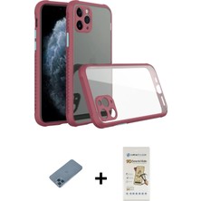 BUTİMAR'S iPhone 11 Pro Max Nova Asil Özel Seri - Siyah Mat Seramik Nano Ekran Koruyucu + Mavi Shine Kamera Lens Koruma Cam