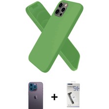 BUTİMAR'S iPhone 12 Pro Max Kozmos Yansıma Özel Seri - Şeffaf Uv Polymer Nano Ekran Koruyucu + Mavi Neon Fosforlu Kamera Lens
