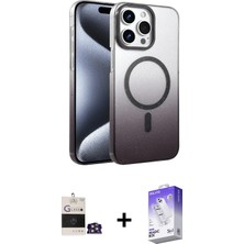 BUTİMAR'S iPhone 14 Pro Max Ahenk Doku Özel Seri - Siyah Bilvis 5in1 3D Magic Cam Ekran Koruyucu + Gümüş Bilvis Titan Kamera Lens