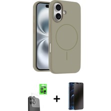 BUTİMAR'S iPhone 16 Plus Yankı Form Serisi - Siyah 3D Antistatik Hayalet Cam Ekran Koruyucu + Siyah Raze Metal Kamera Lens