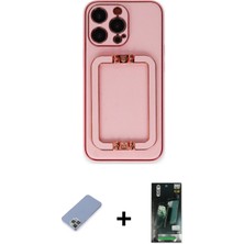 BUTİMAR'S iPhone 13 Pro Max Kozmos Minimal Prime - Şeffaf 360 Full Body Arka Koruyucu + Koyu Yeşil Metal Kamera Lens Koruma Cam