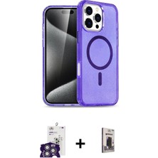 BUTİMAR'S iPhone 16 Pro Max Nova Asil Prime - Siyah Bilvis Hayalet Cam Ekran Koruyucu + Gümüş Bilvis Titan Kamera Lens