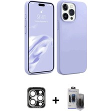 BUTİMAR'S iPhone 15 Pro Max Kozmos Yansıma Özel Seri - Siyah Vanessa Magic Hayalet Cam + Gümüş Pvd Metal Kamera Lens