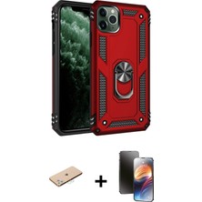 BUTİMAR'S iPhone 11 Pro Ahenk Klasik Koleksiyonu - Siyah 3D Antistatik Mat Seramik Nano Ekran Koruyucu + Mavi Renkli Kamera Lens Koruma Cam