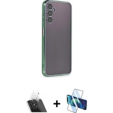 BUTİMAR'S Galaxy A14 4g Vadi Minimal - Siyah 3D Antistatik Seramik Nano Ekran Koruyucu + Şeffaf Kamera Lens Koruma Cam
