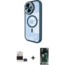 BUTİMAR'S iPhone 14 Pro Max Kıvılcım Modern Koleksiyonu - Şeffaf 360 Full Body Arka Koruyucu + Derin Mor Bilvis Titan Kamera Lens